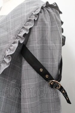 画像4: Amavel / Rosary Frill Aラインワンピース  黒チェック I-26-01-31-064-CA-OP-SA-ZI