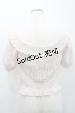 画像2: LIZ LISA / フラワーモチーフ付き半袖パフスリーブニットトップス  ピンク I-26-01-31-008-LO-TO-SA-ZI