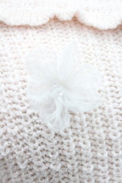 画像3: LIZ LISA / フラワーモチーフ付き半袖パフスリーブニットトップス  ピンク I-26-01-31-008-LO-TO-SA-ZI