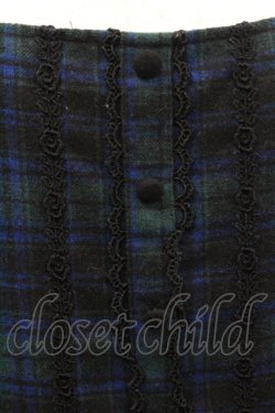 画像3: Ank Rouge / タータンチェックジャンパースカート  グリーンＸネイビーチェック I-26-01-31-072-CA-OP-SA-ZI