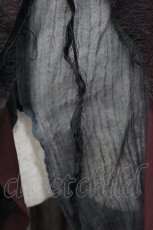 画像8: alice auaa / レース重ねコルセットロングワンピース  黒Ｘボルドー I-26-01-31-073-AA-OP-SA-ZI (8)