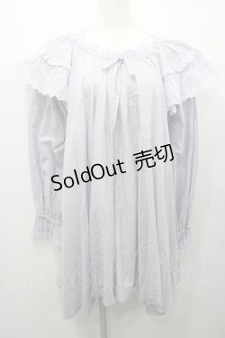 画像1: PINK HOUSE / コットンレース使いチュニックブラウス  ラベンダー I-26-01-31-076-LO-OP-SA-ZI