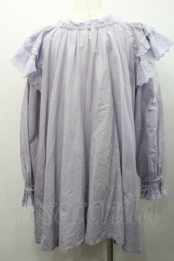 画像2: PINK HOUSE / コットンレース使いチュニックブラウス  ラベンダー I-26-01-31-076-LO-OP-SA-ZI