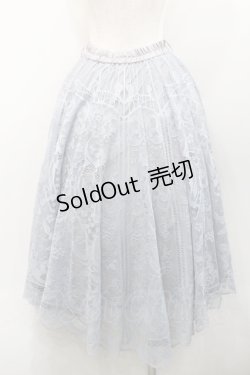 画像2: axes femme / レースサーキュラーミディスカート  グレー I-26-01-31-079-AX-SK-SA-ZI