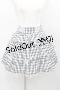 Ank Rouge / ギンガムチェックスカート  黒ｘ白 I-26-01-31-080-CA-SK-SA-ZI