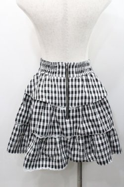 画像2: Ank Rouge / ギンガムチェックスカート  黒ｘ白 I-26-01-31-080-CA-SK-SA-ZI