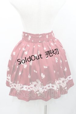 画像2: Ank Rouge / 薔薇ブーケプリントスカート  赤Ｘピンク I-26-01-31-082-CA-SK-SA-ZI