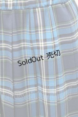 画像3: MILK / TEAM CHECKロングスカート  ネイビーチェック I-26-01-31-084-ML-SK-SA-ZI