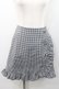画像1: Ank Rouge / ギンガムチェックフリルスカート  黒Ｘ白チェック I-26-01-31-086-CA-SK-SA-ZI (1)