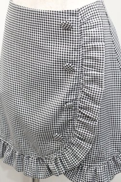 画像3: Ank Rouge / ギンガムチェックフリルスカート  黒Ｘ白チェック I-26-01-31-086-CA-SK-SA-ZI