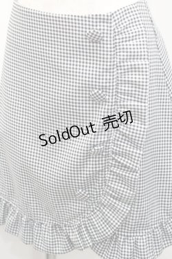 画像3: Ank Rouge / ギンガムチェックフリルスカート  黒Ｘ白チェック I-26-01-31-086-CA-SK-SA-ZI