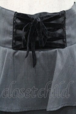 画像3: Ank Rouge / ハイウエストチェックペプラムタイトスカート  黒チェック I-26-01-31-087-CA-SK-SA-ZI