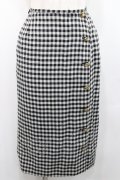 INGEBORG / ギンガムチェックスカート  黒Ｘ白チェック I-26-01-31-089-LO-SK-SA-ZI