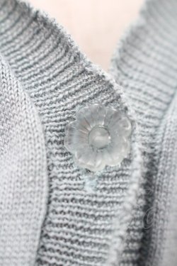 画像3: F&A / シアーフラワー釦UVカットニットカーディガン  グリーン I-26-01-31-010-LO-TO-SA-ZI