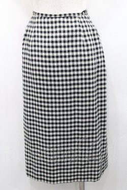 画像2: INGEBORG / ギンガムチェックスカート  黒Ｘ白チェック I-26-01-31-089-LO-SK-SA-ZI