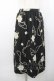 画像1: INGEBORG / パール&バラ柄スカート  ブラック I-26-01-31-090-LO-SK-SA-ZI (1)