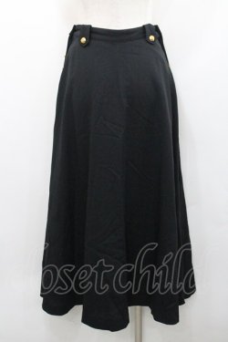 画像2: INGEBORG / 金ボタン付きスカート  ブラック I-26-01-31-092-LO-SK-SA-ZI