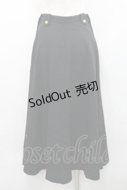 画像2: INGEBORG / 金ボタン付きスカート  ブラック I-26-01-31-092-LO-SK-SA-ZI