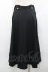 画像2: INGEBORG / 金ボタン付きスカート  ブラック I-26-01-31-092-LO-SK-SA-ZI (2)
