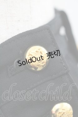 画像4: INGEBORG / 金ボタン付きスカート  ブラック I-26-01-31-092-LO-SK-SA-ZI