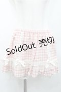 Ank Rouge / ギンガムチェックレースリボンショートパンツ  ピンクチェック I-26-01-31-093-CA-PA-SA-ZI