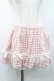 画像1: Ank Rouge / ギンガムチェックレースリボンショートパンツ  ピンクチェック I-26-01-31-093-CA-PA-SA-ZI (1)