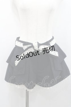 画像1: Ank Rouge / ウエストリボンショートパンツ  ネイビーＸ白 I-26-01-31-094-CA-PA-SA-ZI