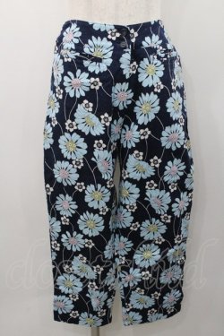画像1: PEACE NOW / フラワー総柄パンツ  ネイビー I-26-01-31-095-PU-PA-SA-ZI