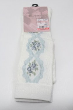 画像1: m petit by misako / ECAMOVKバラレースソックス 23-25CM  I-26-01-31-104-LO-ZA-SA-ZI