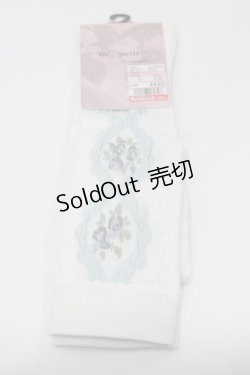 画像1: m petit by misako / ECAMOVKバラレースソックス 23-25CM  I-26-01-31-104-LO-ZA-SA-ZI