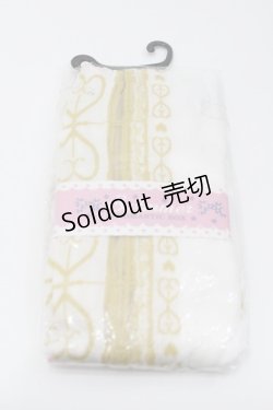 画像1: SWIMMER / ROMANTIC SOX  白Ｘゴールド I-26-01-31-105-EL-ZA-SA-ZI