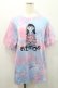 画像1: atmos / atmos pink × 楳図かずお 美少女 洗礼 TIE-DYE TEE BLUE  サックスｘピンク I-26-01-31-012-PU-TO-SA-ZI (1)