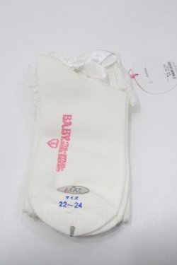 画像2: BABY, THE STARS SHINE BRIGHT / トーションレースハイソックス  白 I-26-01-31-109-0-ZA-SA-ZI