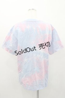 画像2: atmos / atmos pink × 楳図かずお 美少女 洗礼 TIE-DYE TEE BLUE  サックスｘピンク I-26-01-31-012-PU-TO-SA-ZI