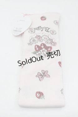 画像2: BABY,THE STARS SHINE BRIGHT / Juicy Strawberry Memor柄オーバーニーソックス  ピンク I-26-01-31-113-BA-ZA-SA-ZI