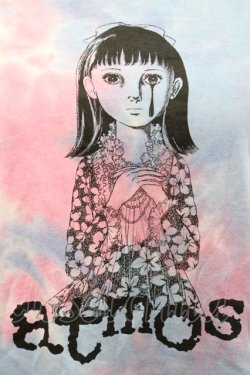 画像3: atmos / atmos pink × 楳図かずお 美少女 洗礼 TIE-DYE TEE BLUE  サックスｘピンク I-26-01-31-012-PU-TO-SA-ZI