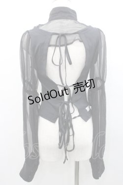 画像2: alice auaa / シースルーブラウス  黒 I-26-01-31-013-AA-BL-SA-ZI