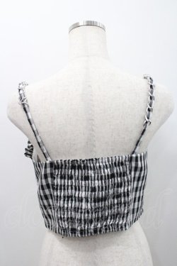 画像2: Ank Rouge / ギンガムチェックビスチェ  黒ｘ白 I-26-01-31-002-CA-TO-SA-ZI