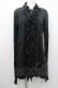 画像1: alice auaa / ガーゼフリルロングシャツ  黒 I-26-01-31-014-AA-BL-SA-ZI (1)