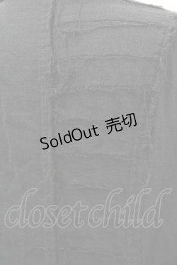 画像3: alice auaa / ガーゼフリルロングシャツ  黒 I-26-01-31-014-AA-BL-SA-ZI