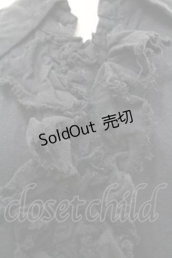 画像6: alice auaa / ガーゼフリルロングシャツ  黒 I-26-01-31-014-AA-BL-SA-ZI