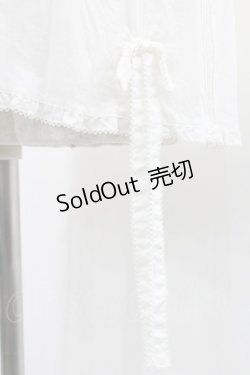 画像5: WONDERFUL WORLD / ピコフリル襟半袖ブラウス  生成り I-26-01-31-015-LO-BL-SA-ZI