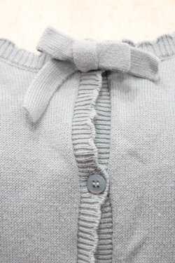 画像3: PINK HOUSE / ロゴ刺繍ニットカーディガン  サックス I-26-01-31-016-LO-TO-SA-ZI