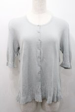 画像1: INGEBORG / 半袖シンプルニットカーディガン L ミント I-26-01-31-020-LO-TO-SA-ZI (1)