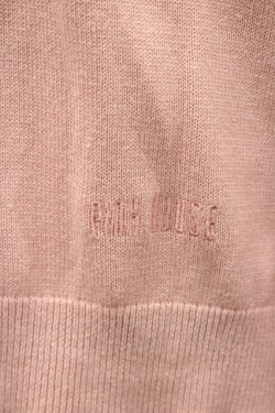 画像4: PINK HOUSE / ロゴ刺繍ニットカーディガン  ピンク I-26-01-31-021-LO-TO-SA-ZI