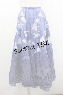 画像1: PINK HOUSE / 空プリントスカート  パープル I-26-02-01-001-LO-SK-SA-ZI