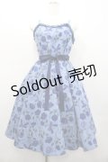 Emily Temple cute / Stained Glass ROSEキャミソールワンピース M ブルー I-26-02-01-036-ET-OP-TE-ZI