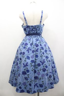画像2: Emily Temple cute / Stained Glass ROSEキャミソールワンピース M ブルー I-26-02-01-036-ET-OP-TE-ZI
