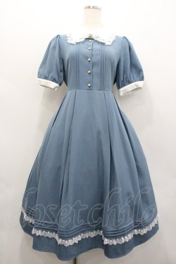 画像1: Amavel / Mademoiselle Reverieワンピース  サックスＸ白 I-26-02-01-042-CA-OP-SA-ZI