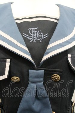 画像3: Amavel / Guardianセーラーミリタリーミドル丈ワンピース  ネイビー I-26-02-01-045-CA-OP-SA-ZI